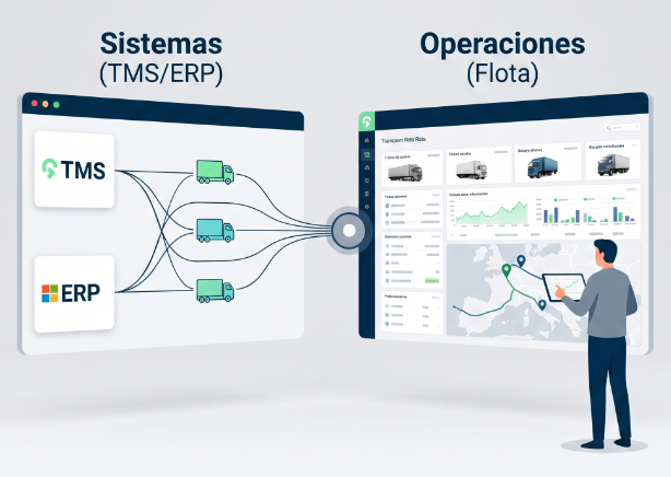 Integración de sistemas: TMS y ERP de transporte Integración de sistemas: TMS y ERP de transporte